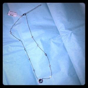 NWT SS 16”round mystic CZ Necklace❤️